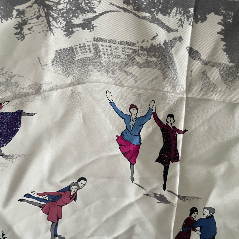 Talbots Multicolor Equestrian Scarf - Picture 7 of 10
